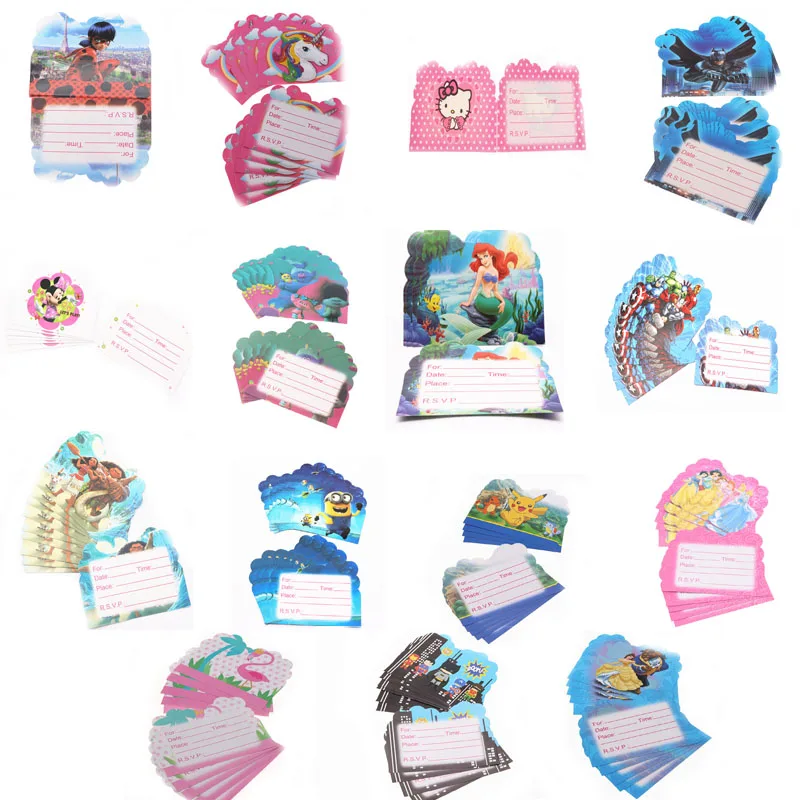 10pcs invitation card children boy girl baby birthday party supplies invitation baby shower card birthday party decorations kids
10pcs invitation card children boy girl baby birthday party supplies invitation baby shower card birthday party decorations kids