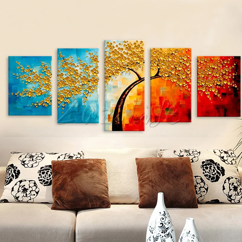 5 Pieces Panel Wall Art Palette Knife Hand Painted Flower Oil painting On Canvas Wall Pictures Painting For Living Room blossom
5 Pieces Panel Wall Art Palette Knife Hand Painted Flower Oil painting On Canvas Wall Pictures Painting For Living Room blossom