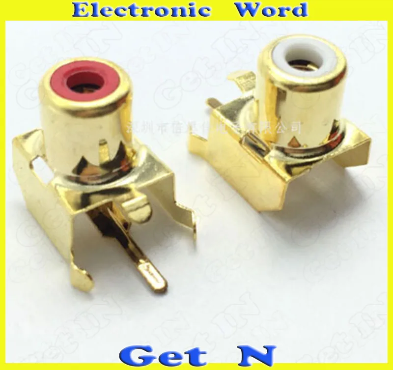 200pcs RCA 1x holes 2Pins Audio Video PCB RCA Connecctors Jacks 2P Socket White Red Colors
200pcs RCA 1x holes 2Pins Audio Video PCB RCA Connecctors Jacks 2P Socket White Red Colors
