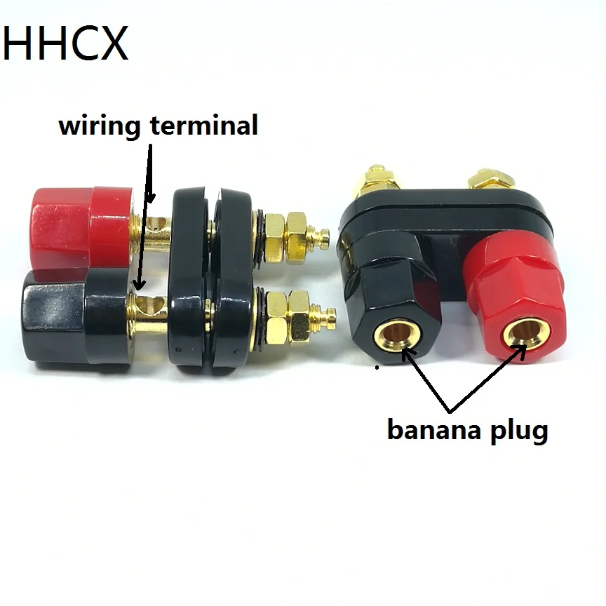 2pcs/lot 2 - bit conjoined Speaker terminal Sound wiring column banana plugs connector
2pcs/lot 2 - bit conjoined Speaker terminal Sound wiring column banana plugs connector