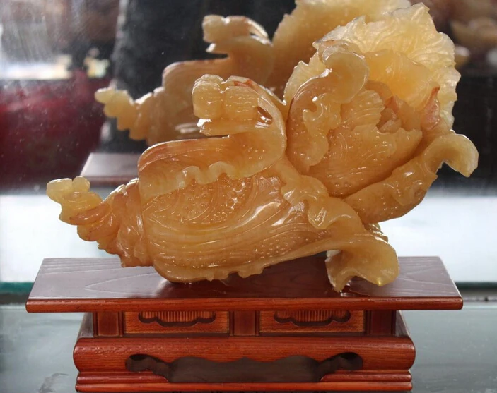 007990 11" Chinese Natural Yellow Jade Carving Wealth Auspicious Cabbage Bai Cai Statue
007990 11" Chinese Natural Yellow Jade Carving Wealth Auspicious Cabbage Bai Cai Statue