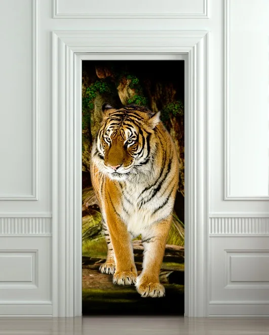 Free shipping DIY 3D tiger Door Sticker for Bedroom Living Room Poster PVC Waterproof Decal 77*200cm
Free shipping DIY 3D tiger Door Sticker for Bedroom Living Room Poster PVC Waterproof Decal 77*200cm