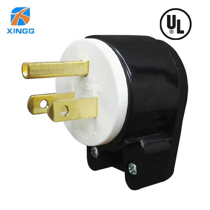 AC Power Electrical Industrial Male Locking Plug Connector Straight Blade Rewireable Female Adaptor Extension Cord NEMA 5-15
AC Power Electrical Industrial Male Locking Plug Connector Straight Blade Rewireable Female Adaptor Extension Cord NEMA 5-15