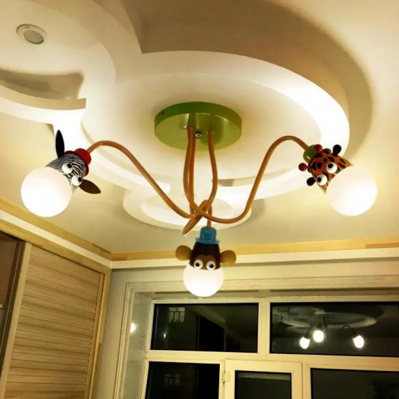 Children's Room Light Creative Led Ceiling Lamp Bedroom Lights Boys Girls Study Cartoon Led Eye Care Animal Leopard3/4/ 5Lamps
Children's Room Light Creative Led Ceiling Lamp Bedroom Lights Boys Girls Study Cartoon Led Eye Care Animal Leopard3/4/ 5Lamps