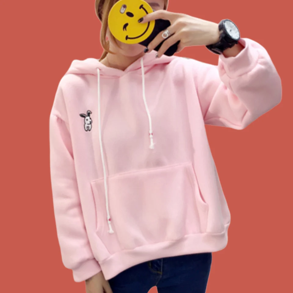 Rabbit Cute Bunny Embroidered Hoodie Sweatshirt Rabbit Ear Hoodie Poleron Mujer 2019 Oversized Kangaroo Pocket Hoodie Drawstring
Rabbit Cute Bunny Embroidered Hoodie Sweatshirt Rabbit Ear Hoodie Poleron Mujer 2019 Oversized Kangaroo Pocket Hoodie Drawstring