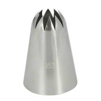 (20pcs/lot)Free Shipping FDA High Quality Stainless Steel Large Cake Decorating Closed Star Piping Icing Nozzle #353
(20pcs/lot)Free Shipping FDA High Quality Stainless Steel Large Cake Decorating Closed Star Piping Icing Nozzle #353
