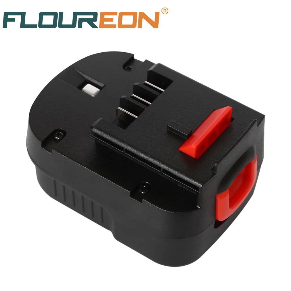 

FLOUREON FS120B 12V 3000mAh Rechargeable Battery for Black Decker Drill A12 A12EX FSB12 A1712 HP12K HP12KD Ni-MH