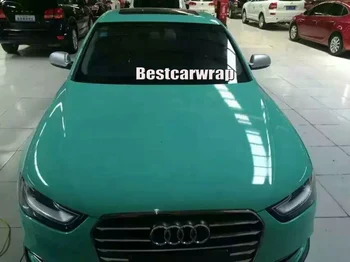 Tiffany Blue Super Gloss Vinyl wrap with 3 Layers High Glossy Mint Car Wrap Film with air bubble Free Size:1.52*20M/Roll 
Tiffany Blue Super Gloss Vinyl wrap with 3 Layers High Glossy Mint Car Wrap Film with air bubble Free Size:1.52*20M/Roll