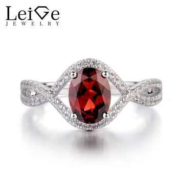 Leige Jewelry Oval Shaped Garnet Ring Wedding Engagement Rings for Women Sterling Silver 925 Red Gemstone Fine Jewelry
Leige Jewelry Oval Shaped Garnet Ring Wedding Engagement Rings for Women Sterling Silver 925 Red Gemstone Fine Jewelry