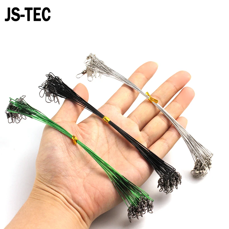 40pcs/lot Anti-bite Fishing Wire Line Trace Wire Leader With Swivel Stainless Steel Rolling Swivels 15/20/30cm Lead Line A024
40pcs/lot Anti-bite Fishing Wire Line Trace Wire Leader With Swivel Stainless Steel Rolling Swivels 15/20/30cm Lead Line A024