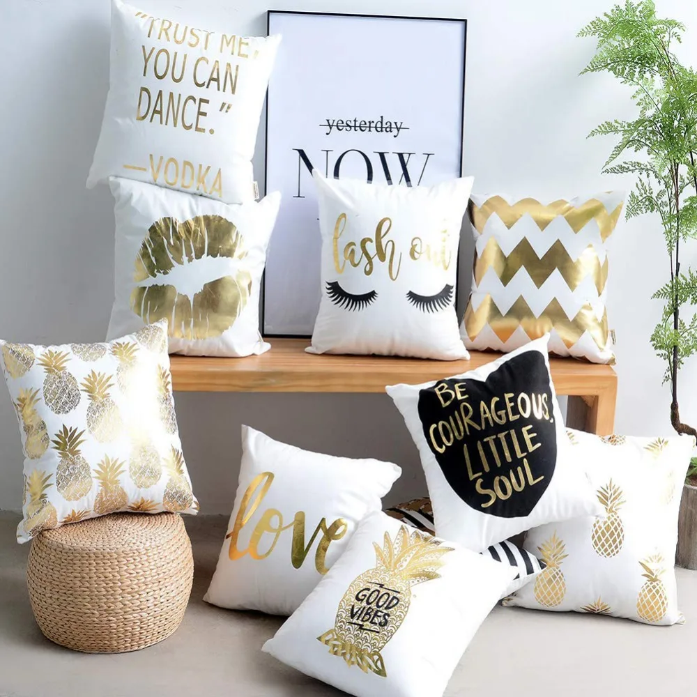 Amduine Christmas Cushion Cover Decorative Pillow Case Eco-Friendly Gold Sofa Seat Case Car Pillowcase Soft Bed Pillow Cover
Amduine Christmas Cushion Cover Decorative Pillow Case Eco-Friendly Gold Sofa Seat Case Car Pillowcase Soft Bed Pillow Cover