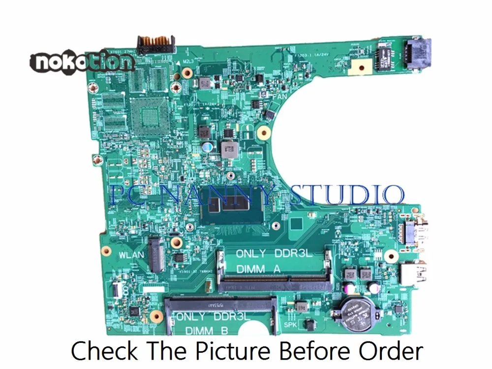 PCNANNY PX1X6 CN 0PX1X6 for Dell Inspiron 15 3558 Laptop motherboard I3-4005U CPU DDR3L tested
PCNANNY PX1X6 CN 0PX1X6 for Dell Inspiron 15 3558 Laptop motherboard I3-4005U CPU DDR3L tested