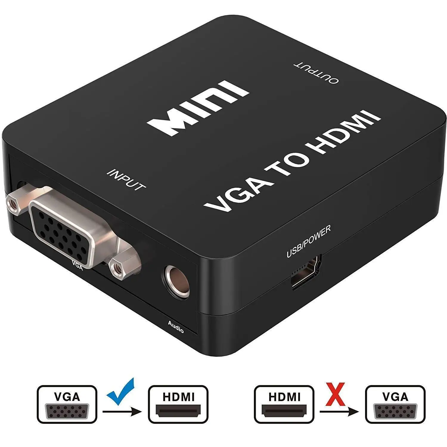 MLLSE VGA to HDMI 1080P Full HD HDTV Video Audio Cable Converter Adapter For Laptop PC
MLLSE VGA to HDMI 1080P Full HD HDTV Video Audio Cable Converter Adapter For Laptop PC