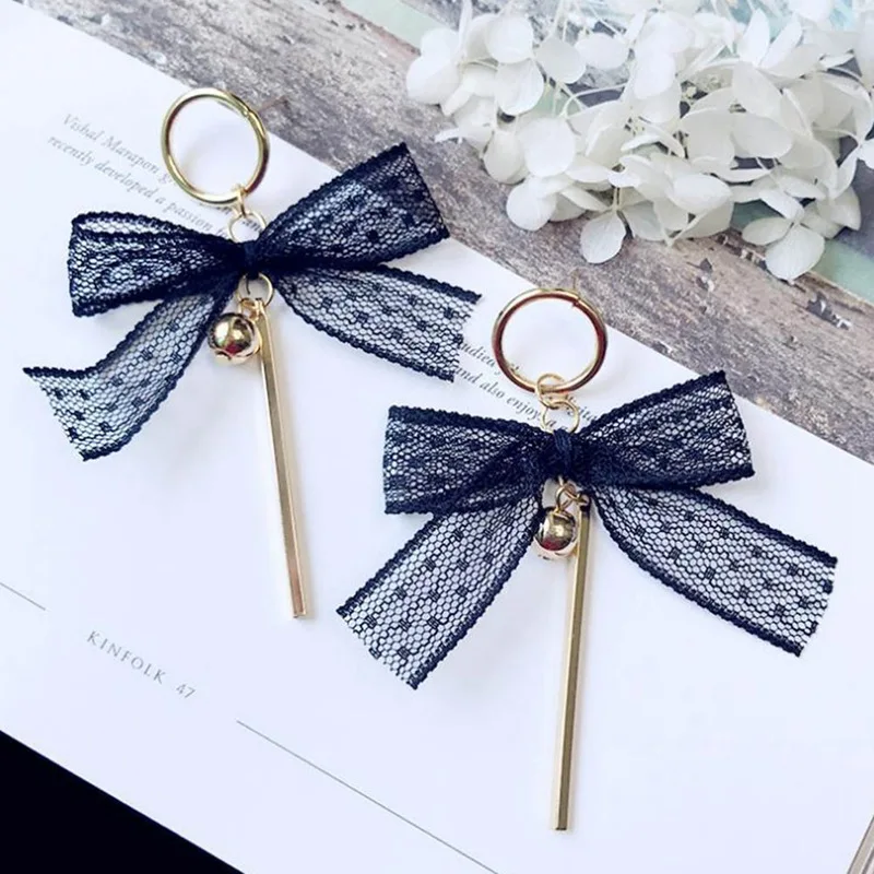 Ear Jewelry Lace Embroidery Butterfly Knot Earrings Ribbon Long Earrings Oorbellen Earrings For Women
Ear Jewelry Lace Embroidery Butterfly Knot Earrings Ribbon Long Earrings Oorbellen Earrings For Women