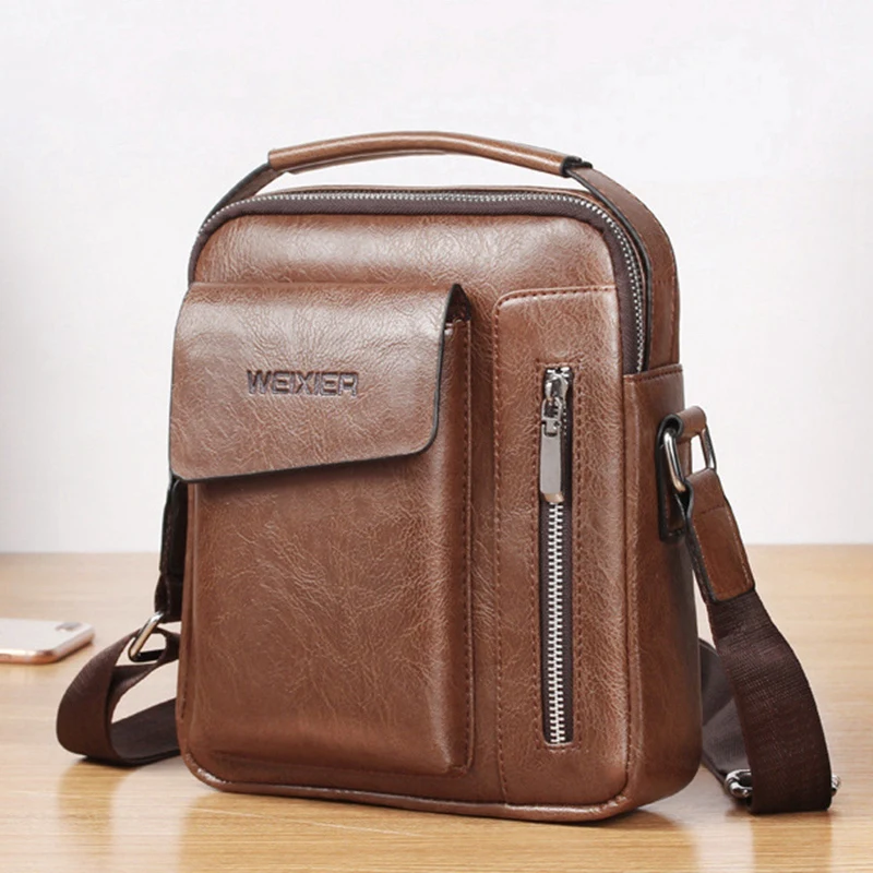 ABDB-Weixier Vintage Messenger Bag Men Shoulder Bags Pu Leather Crossbody Bags For Men Bags Retro Zipper Man Handbags
ABDB-Weixier Vintage Messenger Bag Men Shoulder Bags Pu Leather Crossbody Bags For Men Bags Retro Zipper Man Handbags