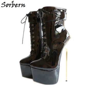 Sorbern New 2018 Sexy Women Shoes 22CM High Gold Thin Heels +6CM Platform Party Dance Ankle Boots Plus Size 46 Ankle Boots
Sorbern New 2018 Sexy Women Shoes 22CM High Gold Thin Heels +6CM Platform Party Dance Ankle Boots Plus Size 46 Ankle Boots