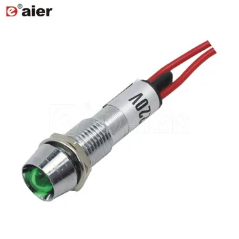 100PCS XD8-1W Metal 8MM LED Indicator Lights With Wire Round Panel Mount Signal Lamp Pilot
100PCS XD8-1W Metal 8MM LED Indicator Lights With Wire Round Panel Mount Signal Lamp Pilot