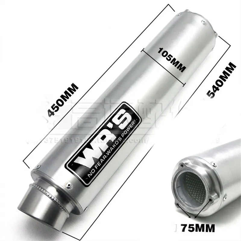 Universal Modified Motorcycle Exhaust Pipe For WRS Exhaust Muffler CB400 CBR400 VFR400 High Quality black/yellow.
Universal Modified Motorcycle Exhaust Pipe For WRS Exhaust Muffler CB400 CBR400 VFR400 High Quality black/yellow.