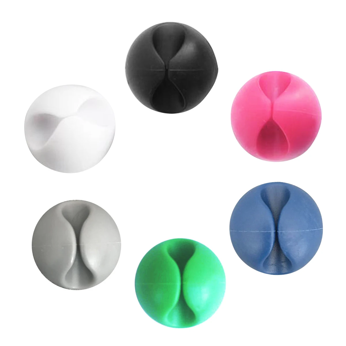 Silicone Round Cable Organizer Cable Holder Protector Desktop Cord Wire Management Clip Fixer Charger USB Date Cable Winder
Silicone Round Cable Organizer Cable Holder Protector Desktop Cord Wire Management Clip Fixer Charger USB Date Cable Winder