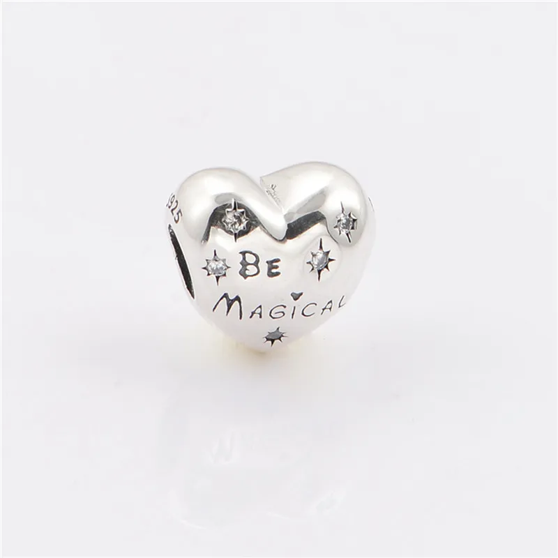Be Magical Love Heart Charms 925 Sterling Silver Bead Fits Silver Charm Bracelets & Choker European Style DIY Jewelry
Be Magical Love Heart Charms 925 Sterling Silver Bead Fits Silver Charm Bracelets & Choker European Style DIY Jewelry