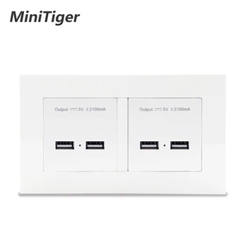 Minitiger Wall Socket 4 USB Smart Induction Charge Port For Mobile 5V 4.2A Output LED Indicator White PC Panel
Minitiger Wall Socket 4 USB Smart Induction Charge Port For Mobile 5V 4.2A Output LED Indicator White PC Panel