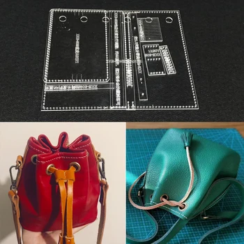 Handmamde Shoulder Bags Acrylic Template Leather Pattern DIY Hobby Leathercraft Sewing Pattern Stencils 130x150x90mm
Handmamde Shoulder Bags Acrylic Template Leather Pattern DIY Hobby Leathercraft Sewing Pattern Stencils 130x150x90mm