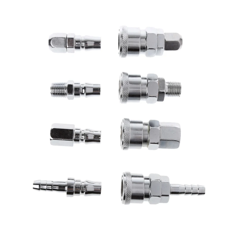 8 Pcs 1/4" Pneumatic Air Compressor Hose Quick Coupler Plug Socket Connector Set #Aug.26
8 Pcs 1/4" Pneumatic Air Compressor Hose Quick Coupler Plug Socket Connector Set #Aug.26