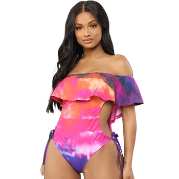 Wantmove 2019 new summmer women swimsuit sexy high elasticity gradient color ruffles one-neck lace up hollow slim swimsuit WM583
Wantmove 2019 new summmer women swimsuit sexy high elasticity gradient color ruffles one-neck lace up hollow slim swimsuit WM583