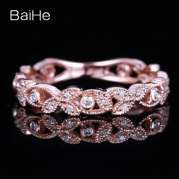 BAIHE Solid 14K Rose Gold 0.15ct H/SI Round Natural Diamonds Wedding Trendy Fine Jewelry leaf Diamond Ring
BAIHE Solid 14K Rose Gold 0.15ct H/SI Round Natural Diamonds Wedding Trendy Fine Jewelry leaf Diamond Ring
