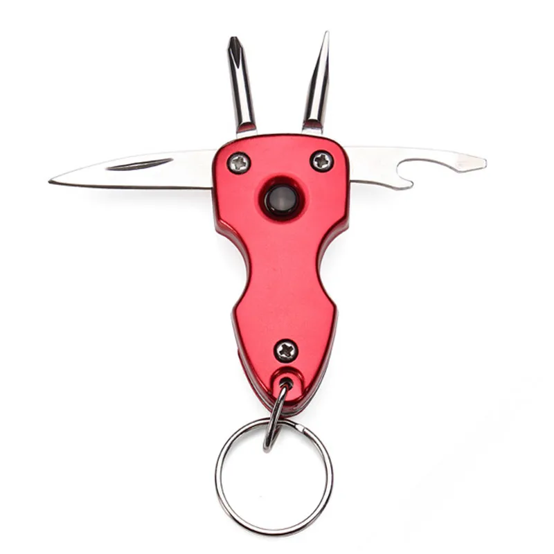 DANIU 5 in 1 Multi-function Led Screwdriver Knife Bottle Opener key chain Tools Set 2Cr13
DANIU 5 in 1 Multi-function Led Screwdriver Knife Bottle Opener key chain Tools Set 2Cr13