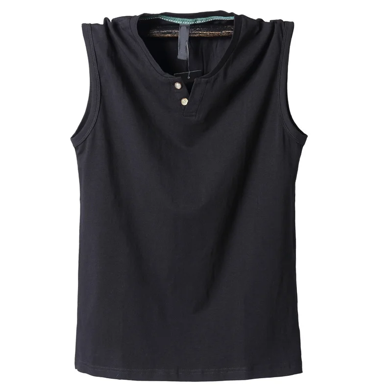 FAISIENS Sleeveless Men 4XL 5XL 6XL Big Sizes Tank Top V Neck Buttons Solid Gray Black Blue Green Loose Casual Mens Tank Tops
FAISIENS Sleeveless Men 4XL 5XL 6XL Big Sizes Tank Top V Neck Buttons Solid Gray Black Blue Green Loose Casual Mens Tank Tops