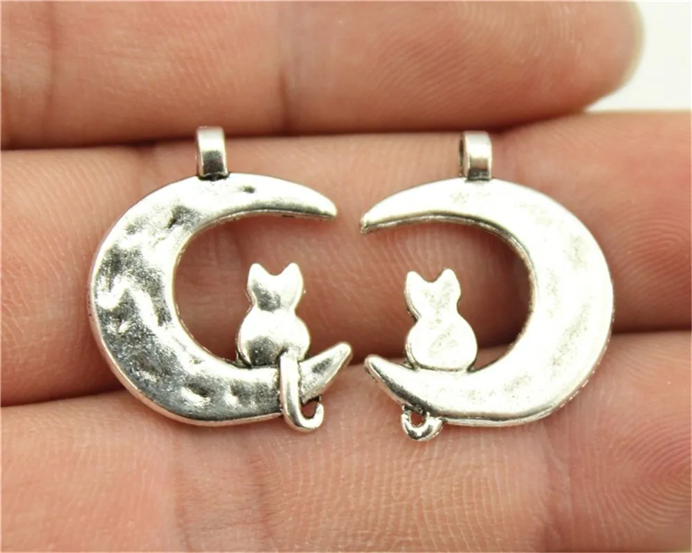 WYSIWYG 8pcs 22x18mm Charm Moon Cat Moon And Cat Charms Cat Moon Pendant Charms For Jewelry Making
WYSIWYG 8pcs 22x18mm Charm Moon Cat Moon And Cat Charms Cat Moon Pendant Charms For Jewelry Making
