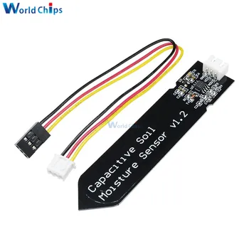 Capacitive Soil Moisture Sensor Module Not Easy to Corrode Wide Voltage Wire 3.3~5.5V Corrosion Resistant W/ Gravity for Arduino
Capacitive Soil Moisture Sensor Module Not Easy to Corrode Wide Voltage Wire 3.3~5.5V Corrosion Resistant W/ Gravity for Arduino