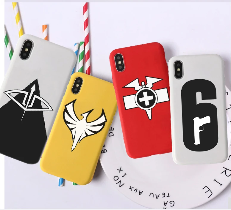 Rainbow Six Siege Operation Logo Candy Color TPU Case phone For iphoneX 7 8 XS XR XSMAX Pink Red Black Yellow purple White Cover
Rainbow Six Siege Operation Logo Candy Color TPU Case phone For iphoneX 7 8 XS XR XSMAX Pink Red Black Yellow purple White Cover