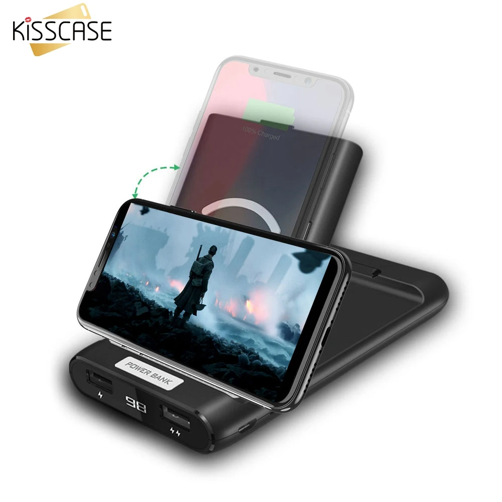 KISSCASE 10000 mah Mobile Power Bank with Wireless Charger Portable Phone Holder Wireless Charger for xiaomi Charging Charger
KISSCASE 10000 mah Mobile Power Bank with Wireless Charger Portable Phone Holder Wireless Charger for xiaomi Charging Charger