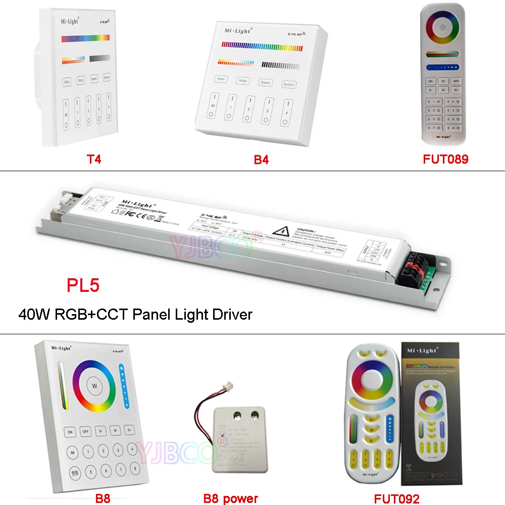 MiBOXER PL5 40W RGB+CCT led Panel Light Driver power 2.4G wireless Smart Remote Controller B8/FUT089/FUT092/B4/T4
MiBOXER PL5 40W RGB+CCT led Panel Light Driver power 2.4G wireless Smart Remote Controller B8/FUT089/FUT092/B4/T4