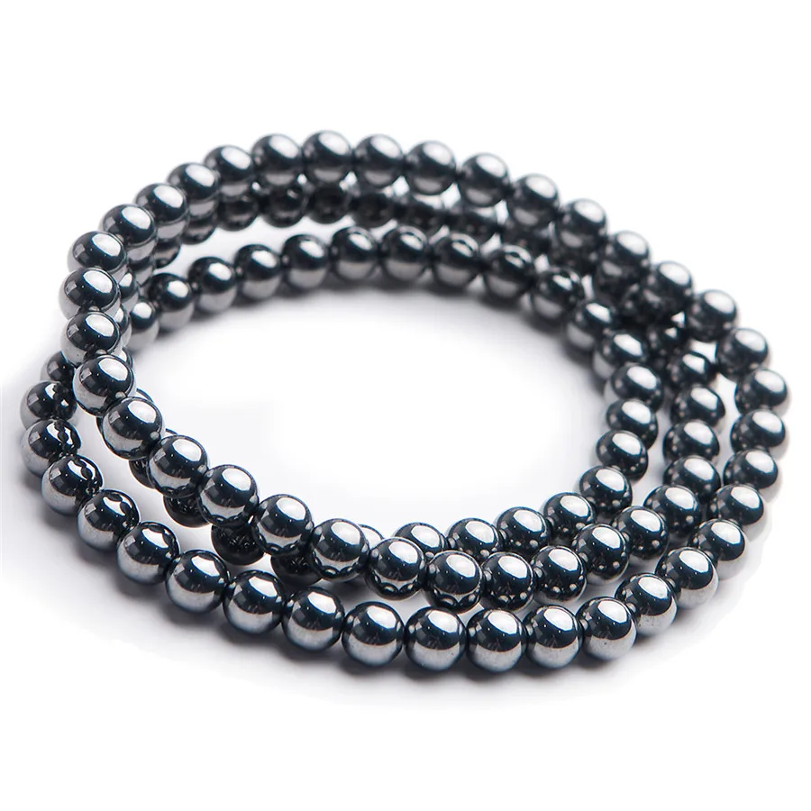 Genuine Natural Terahertz Wave Gems Stone Three 3 Laps Stretch Round Bead Bracelet Women Men Powerful 6mm
Genuine Natural Terahertz Wave Gems Stone Three 3 Laps Stretch Round Bead Bracelet Women Men Powerful 6mm