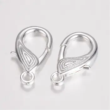 100pcs Silver Alloy Lobster Claw Clasps for Jewelry Making ,29x17x5mm, Hole: 3mm
100pcs Silver Alloy Lobster Claw Clasps for Jewelry Making ,29x17x5mm, Hole: 3mm