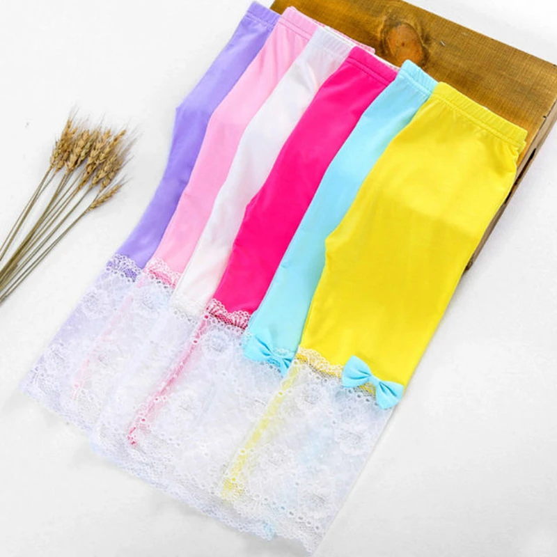 Hot Sale Summer Girls Leggings Children Candy Color White Lace Blue Bowknot Princess Soft Pants For 4-11 Yrs Children Leggings
Hot Sale Summer Girls Leggings Children Candy Color White Lace Blue Bowknot Princess Soft Pants For 4-11 Yrs Children Leggings