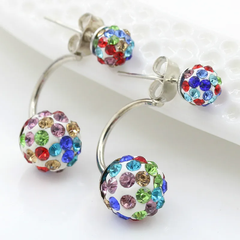 Fashion Stainless Steel Stud Earrings for Women Double Ball Pearl Ear Women Stud Earrings Crystal Rhinestone Pendientes jewelry
Fashion Stainless Steel Stud Earrings for Women Double Ball Pearl Ear Women Stud Earrings Crystal Rhinestone Pendientes jewelry