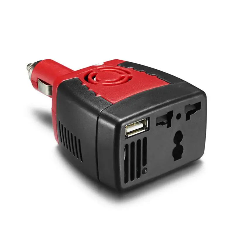 

New 150W Car Inverter USB Power Supply DC 12 V - AC 220 V Converter with 2.1A Dual USB Car Adapter Universal Socket