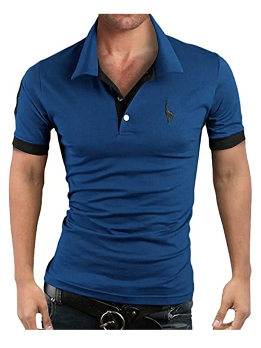 Men's Polo Multi-Color Deer High Quality Cotton Polo Shirt Men's Short Sleeve Slim Business Casual Solid Fit Tops 17 Men's Polo Multi-Color Deer High Quality Cotton Polo Shirt Men's Short Sleeve Slim Business Casual Solid Fit Tops 22