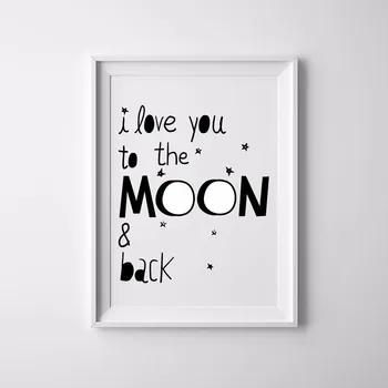 hot I love you to the moon and back wall canvas, Kid room poster, scandinavian pop art prints , black and white, baby home decor
hot I love you to the moon and back wall canvas, Kid room poster, scandinavian pop art prints , black and white, baby home decor