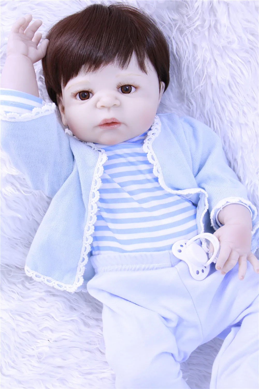 soft alive Silicone Reborn Baby boy Doll Girl Toys Lifelike Babies Boneca Full VInyl non-toxic Dolls Bebe Reborn Menino 55cm
soft alive Silicone Reborn Baby boy Doll Girl Toys Lifelike Babies Boneca Full VInyl non-toxic Dolls Bebe Reborn Menino 55cm