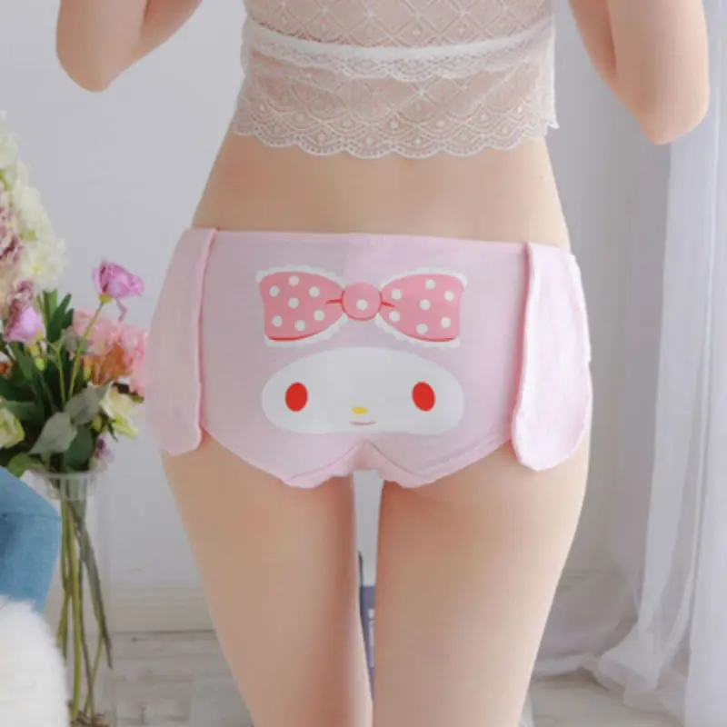 Women Japanese Soft Sister Lolita Kawaii Pink Plus Size Panties Mid Waist Big Ears Bunny Rabbit Cotton Underwears Inmatied Pants
Women Japanese Soft Sister Lolita Kawaii Pink Plus Size Panties Mid Waist Big Ears Bunny Rabbit Cotton Underwears Inmatied Pants