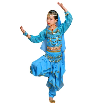Long Sleeve Girl Belly Dancing Costume Set Kids Indian Dance Performance Children Girl Bellydance Girl Egypt Dance Costumes
Long Sleeve Girl Belly Dancing Costume Set Kids Indian Dance Performance Children Girl Bellydance Girl Egypt Dance Costumes