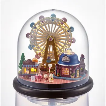 Handmade Ferris Wheel Doll House Furniture Miniatura Diy Doll Houses Dust Cover Dollhouse Wooden Toys Children Christmas Gift
Handmade Ferris Wheel Doll House Furniture Miniatura Diy Doll Houses Dust Cover Dollhouse Wooden Toys Children Christmas Gift