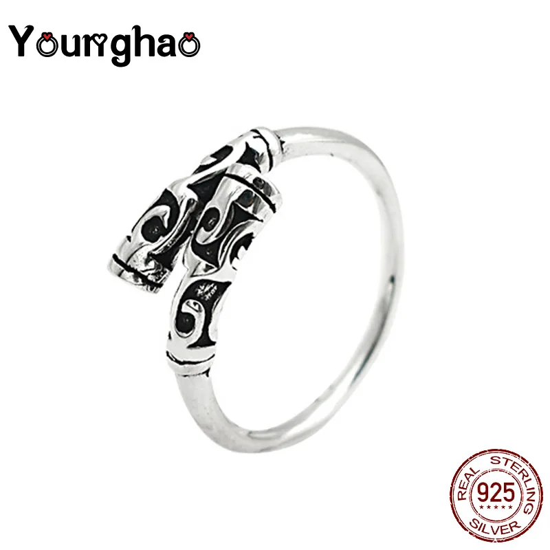 Younghao 2019 Retro Trendy 925 Sterling Silver Hoop Ring Finger Ring For Women Original Fine Jewelry Gift anillos mujer
Younghao 2019 Retro Trendy 925 Sterling Silver Hoop Ring Finger Ring For Women Original Fine Jewelry Gift anillos mujer