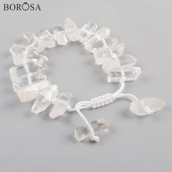 BOROSA 5PCS Fashion 11inch Polishing Natural Crystal Cluster Point Beads Adjustable Bracelet Jewelry for Women WX1148
BOROSA 5PCS Fashion 11inch Polishing Natural Crystal Cluster Point Beads Adjustable Bracelet Jewelry for Women WX1148