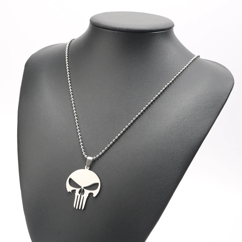 Movie Necklace Punisher Personality Design Skull Pendant Necklace Stainless Steel For Women & Men Colar Masculino Bijouterie
Movie Necklace Punisher Personality Design Skull Pendant Necklace Stainless Steel For Women & Men Colar Masculino Bijouterie